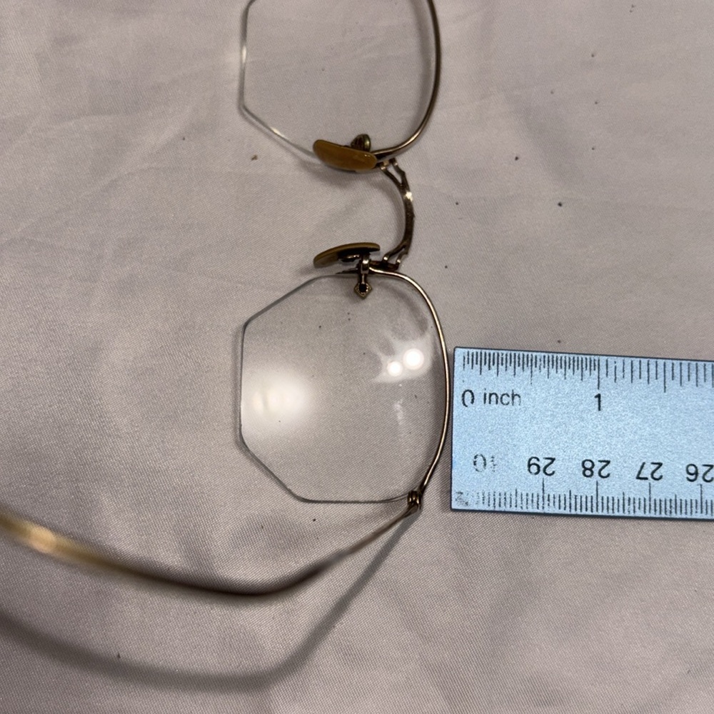 Vintage Numont Ful-Vue 12k Gf Hexagon Shaped Eyeg… - image 8